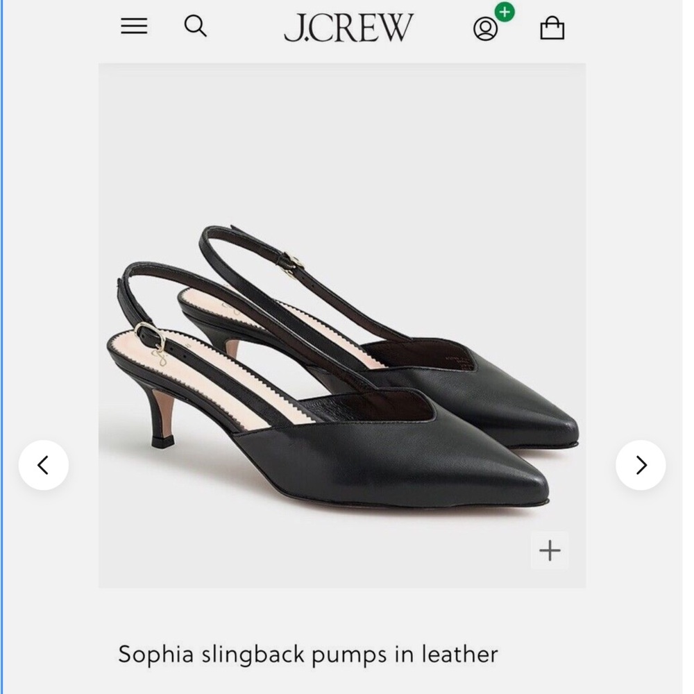 J. Crew V Cut Sling Back Pumps size 7